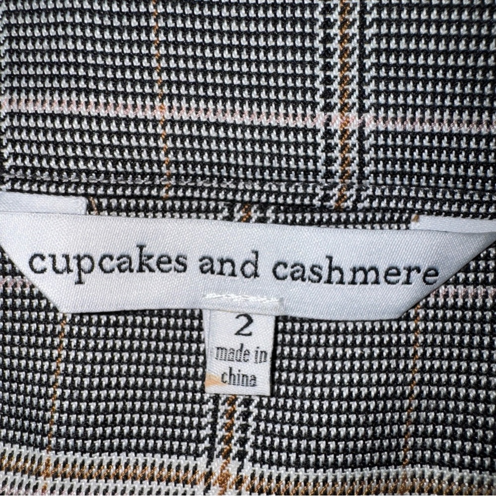 Cupcakes & cashmere women’s Plaid Jumpsuit with Button Detail Sz 2 - Picture 12 of 15